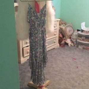 Floral high low dress